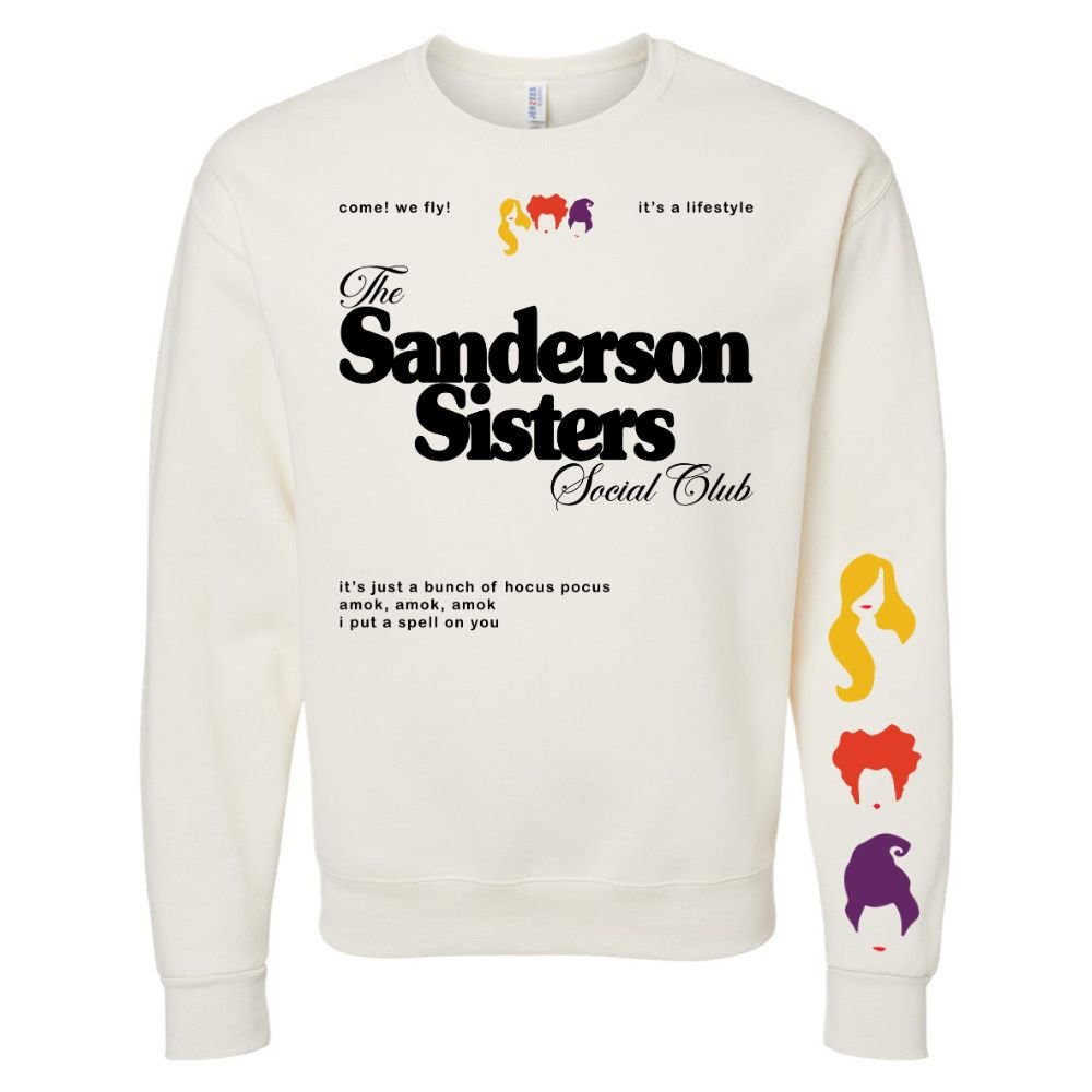 'Sanderson Sisters Social Club' Crewneck Sweatshirt - United Monograms