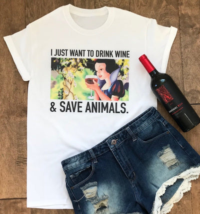 'Save the Animals' T-Shirt - United Monograms