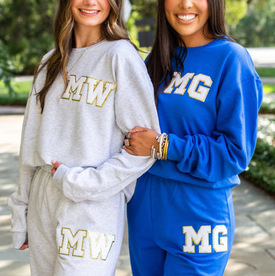 Second Edition Initialed Letter Patch Sweat Set - United Monograms