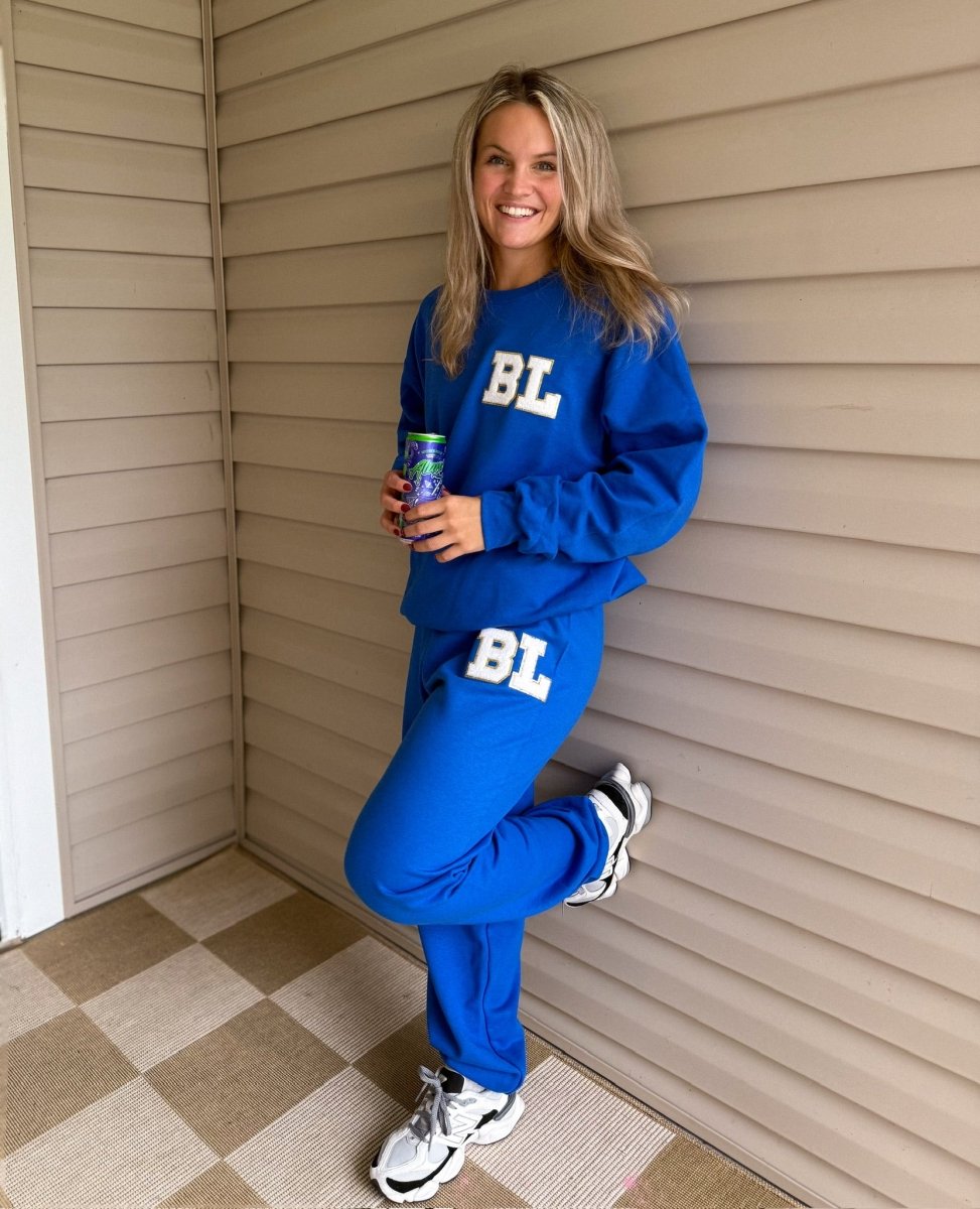 Second Edition Initialed Letter Patch Sweat Set - United Monograms