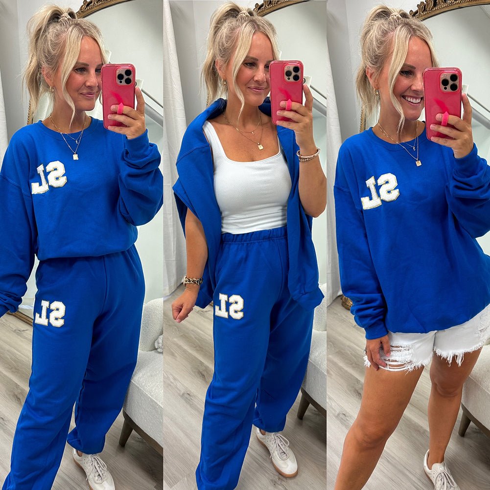 Second Edition Initialed Letter Patch Sweat Set - United Monograms