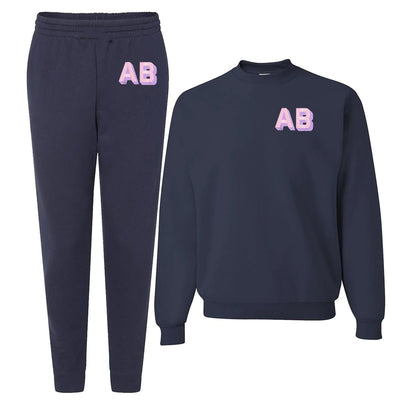 Shadow Block Jogger Sweat Set - United Monograms