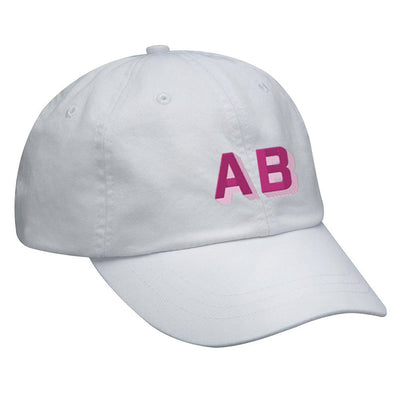 Shadow Block Letters Baseball Hat - United Monograms