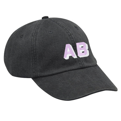 Shadow Block Letters Baseball Hat - United Monograms