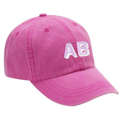 Shadow Block Letters Baseball Hat - United Monograms