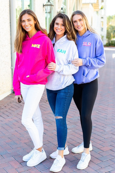 Shadow Block Letters Hoodie - United Monograms