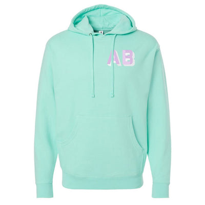 Shadow Block Letters Longer Length Hoodie - United Monograms