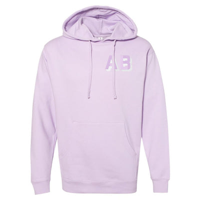 Shadow Block Letters Longer Length Hoodie - United Monograms