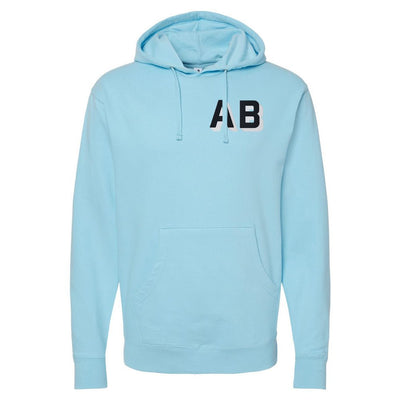 Shadow Block Letters Longer Length Hoodie - United Monograms