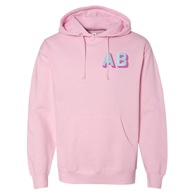 Shadow Block Letters Longer Length Hoodie - United Monograms