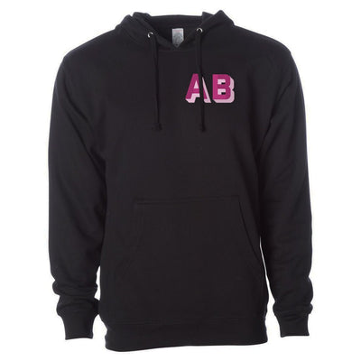 Shadow Block Letters Longer Length Hoodie - United Monograms