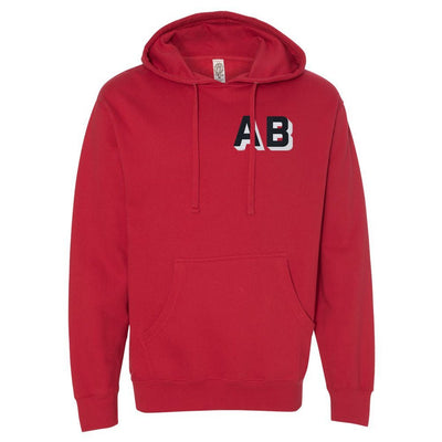 Shadow Block Letters Longer Length Hoodie - United Monograms