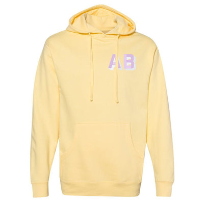 Shadow Block Letters Longer Length Hoodie - United Monograms