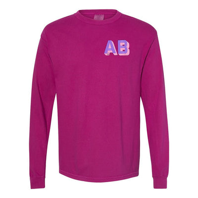 Shadow Block Long Sleeve T - Shirt - United Monograms