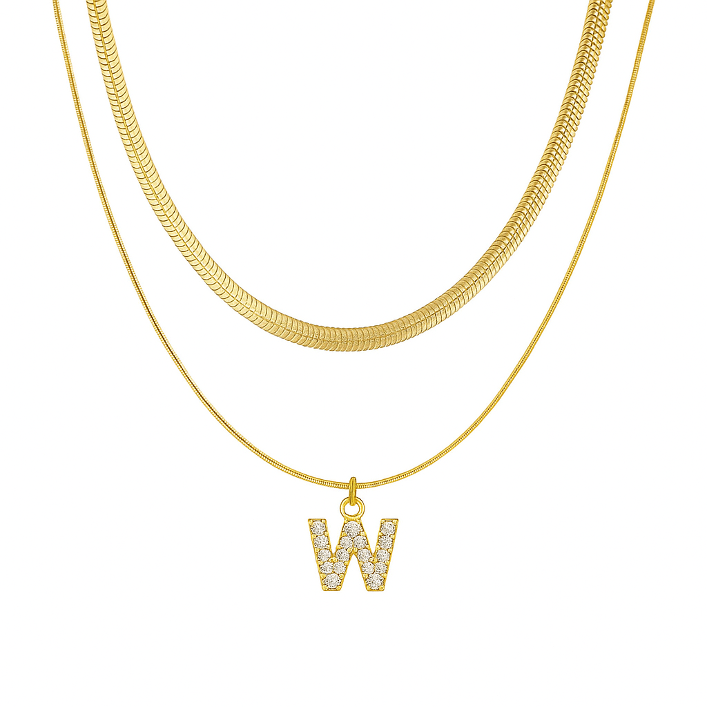 Single Initial ‘Effortless Sparkle’ Necklace - United Monograms