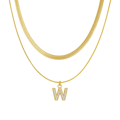 Single Initial ‘Effortless Sparkle’ Necklace - United Monograms