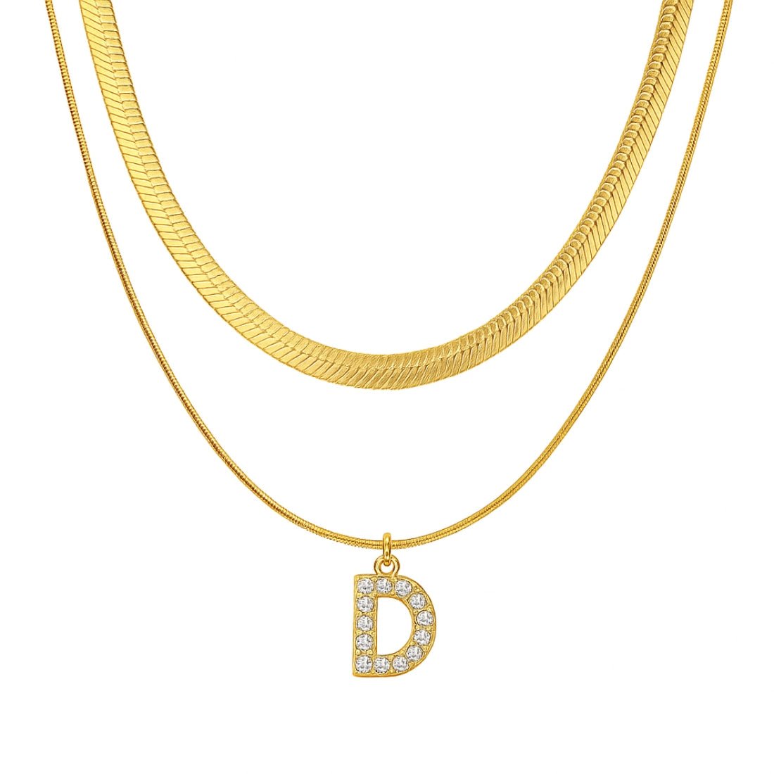 Single Initial ‘Effortless Sparkle’ Necklace - United Monograms
