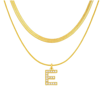 Single Initial ‘Effortless Sparkle’ Necklace - United Monograms