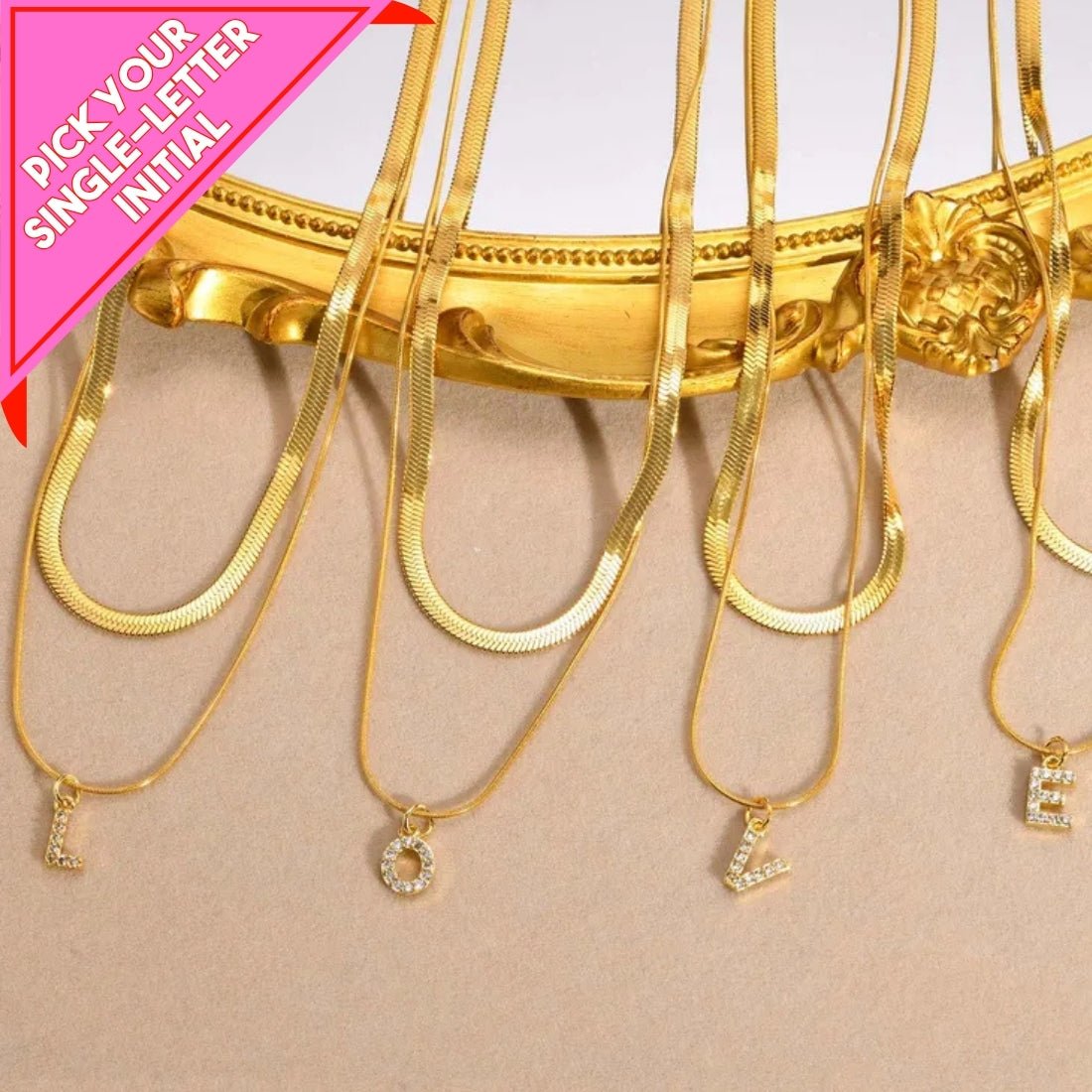 Single Initial ‘Effortless Sparkle’ Necklace - United Monograms