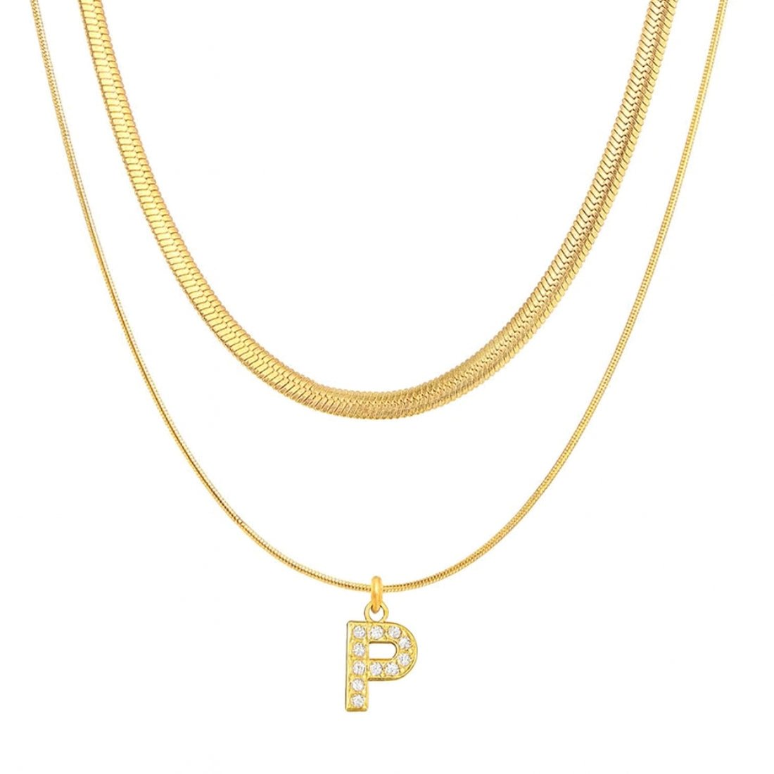Single Initial ‘Effortless Sparkle’ Necklace - United Monograms
