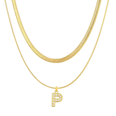 Single Initial ‘Effortless Sparkle’ Necklace - United Monograms
