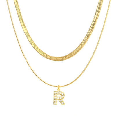 Single Initial ‘Effortless Sparkle’ Necklace - United Monograms
