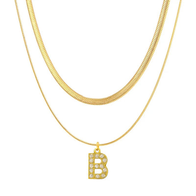 Single Initial ‘Effortless Sparkle’ Necklace - United Monograms