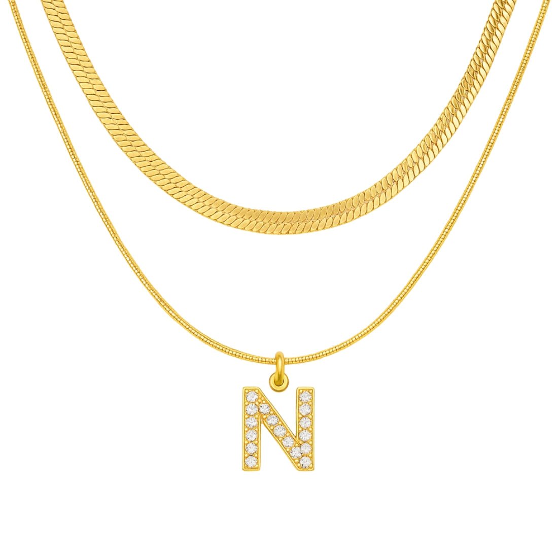 Single Initial ‘Effortless Sparkle’ Necklace - United Monograms