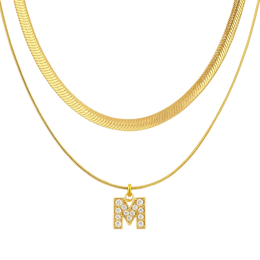 Single Initial ‘Effortless Sparkle’ Necklace - United Monograms