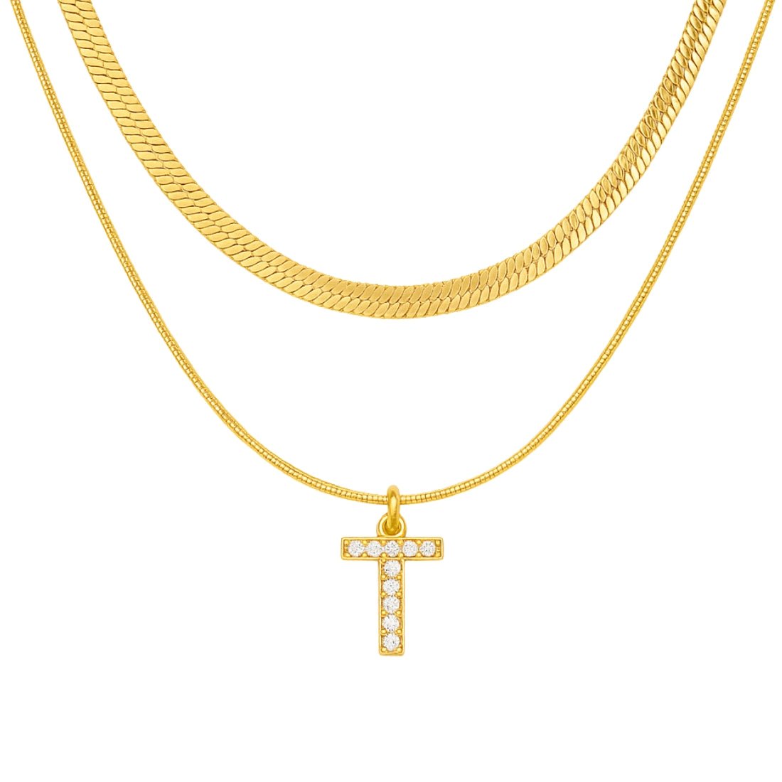 Single Initial ‘Effortless Sparkle’ Necklace - United Monograms
