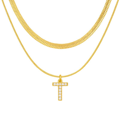 Single Initial ‘Effortless Sparkle’ Necklace - United Monograms