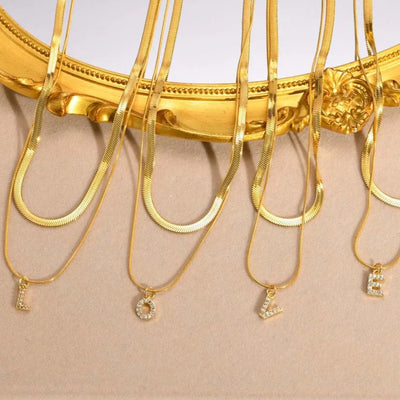 Single Initial ‘Effortless Sparkle’ Necklace - United Monograms