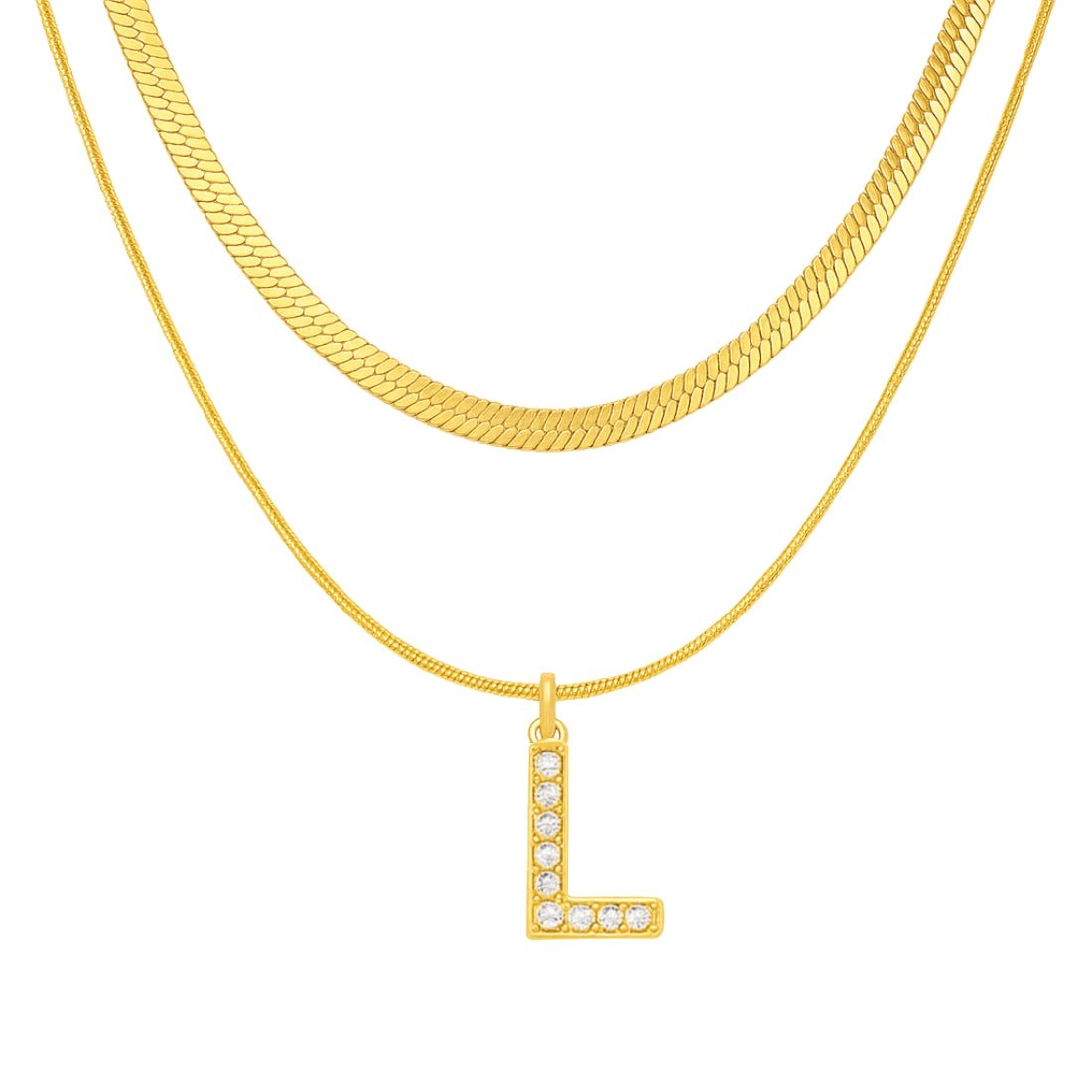 Single Initial ‘Effortless Sparkle’ Necklace - United Monograms