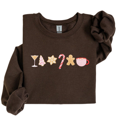 ‘Sips & Sweet Delights’ Crewneck Sweatshirt - United Monograms