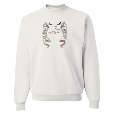 'Skeleton Cowgirls' Embroidered Crewneck Sweatshirt - United Monograms