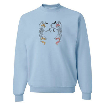 'Skeleton Cowgirls' Embroidered Crewneck Sweatshirt - United Monograms