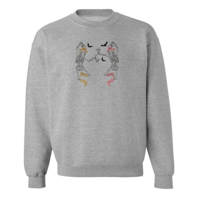 'Skeleton Cowgirls' Embroidered Crewneck Sweatshirt - United Monograms