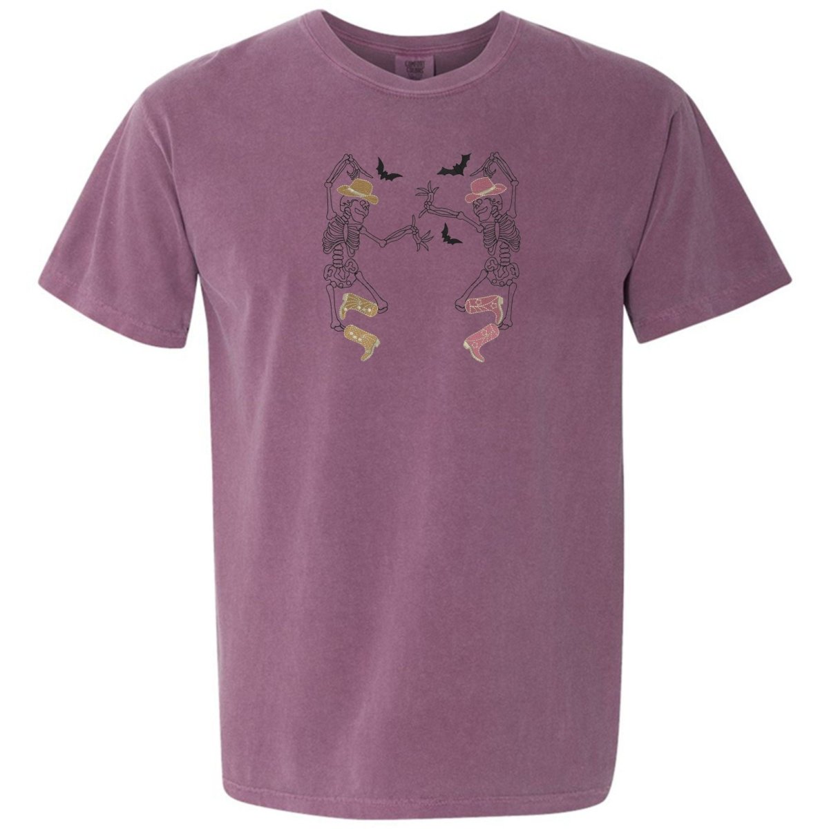 'Skeleton Cowgirls' Embroidered T - Shirt - United Monograms