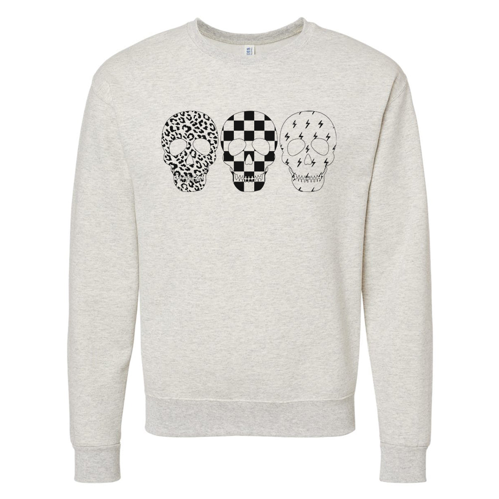 'Skulls' Crewneck Sweatshirt - United Monograms