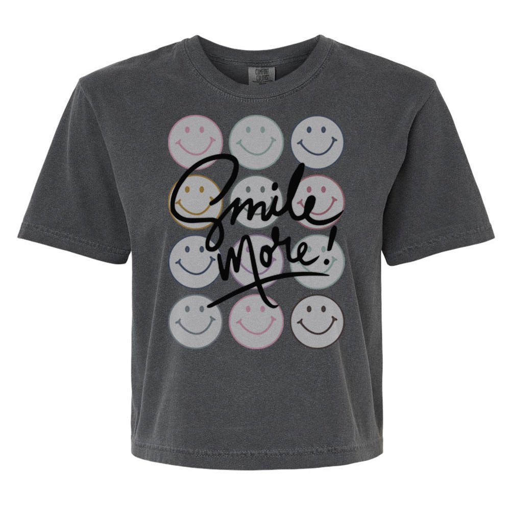 'Smile More' Boxy T - Shirt - United Monograms