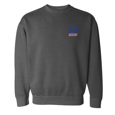 'Smiley Face' Comfort Colors Sweatshirt - United Monograms
