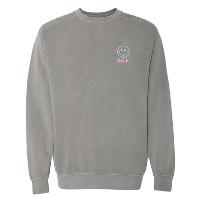 'Smiley Face' Comfort Colors Sweatshirt - United Monograms