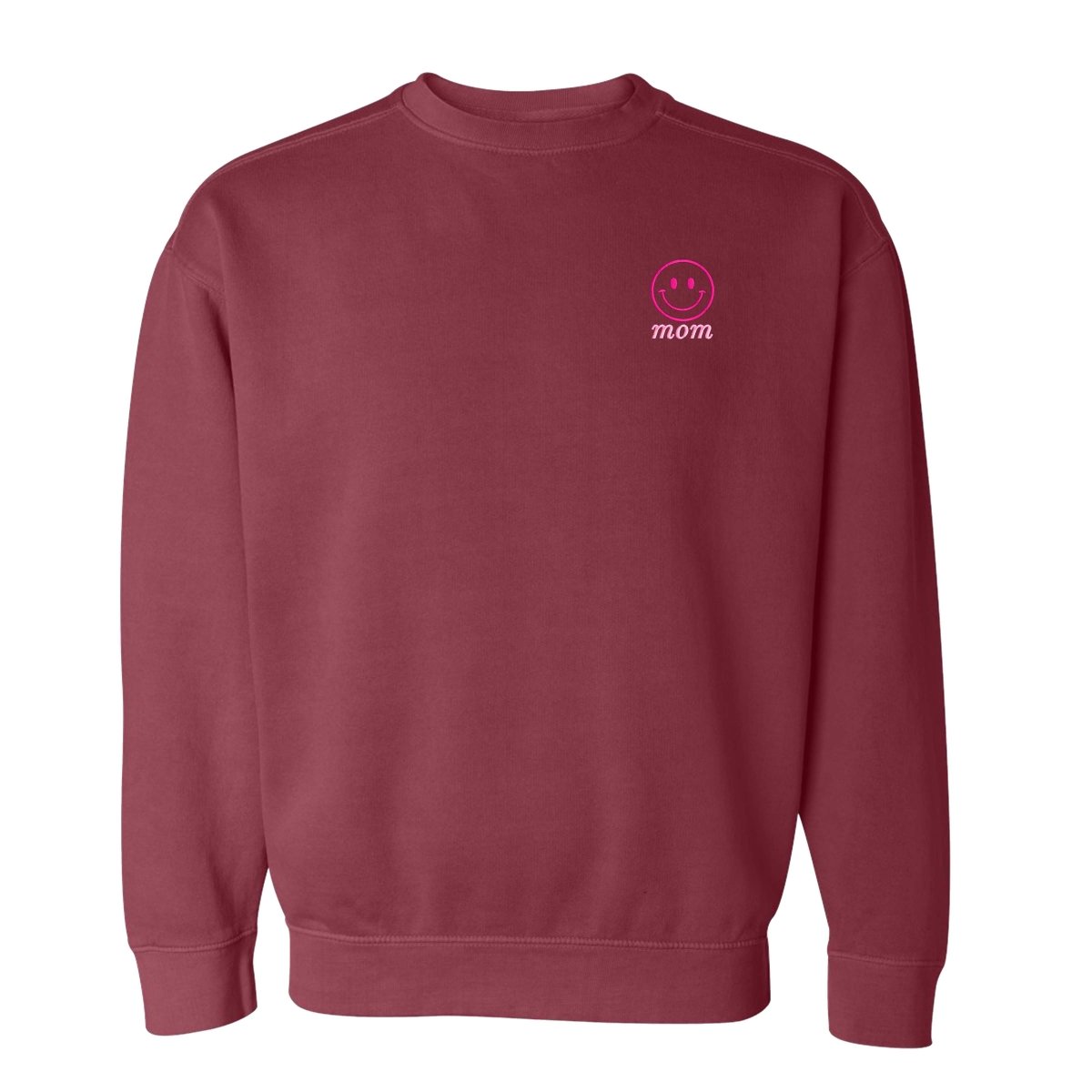 'Smiley Face' Comfort Colors Sweatshirt - United Monograms