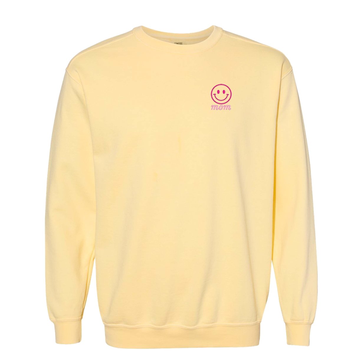 'Smiley Face' Comfort Colors Sweatshirt - United Monograms
