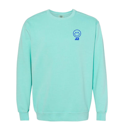 'Smiley Face' Comfort Colors Sweatshirt - United Monograms