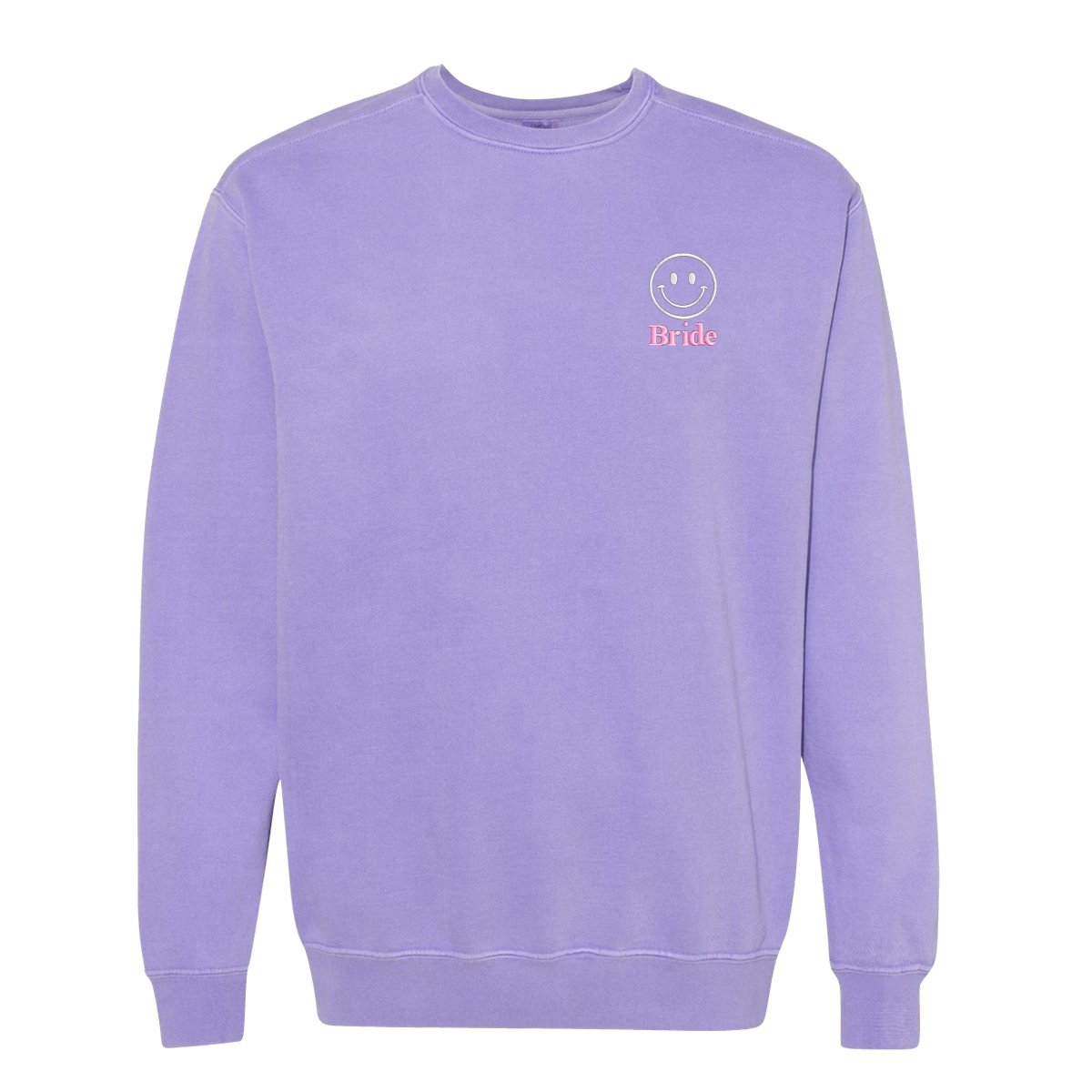 'Smiley Face' Comfort Colors Sweatshirt - United Monograms