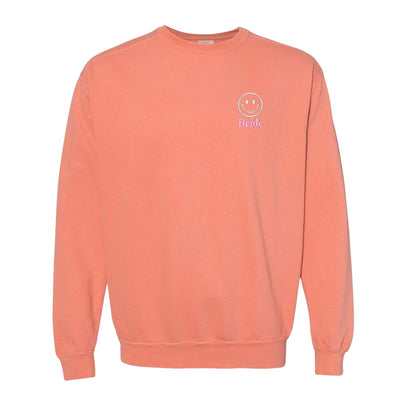 'Smiley Face' Comfort Colors Sweatshirt - United Monograms