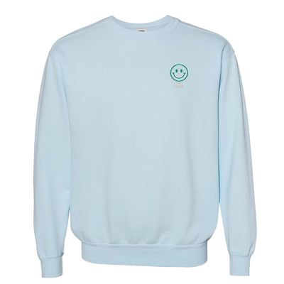 'Smiley Face' Comfort Colors Sweatshirt - United Monograms