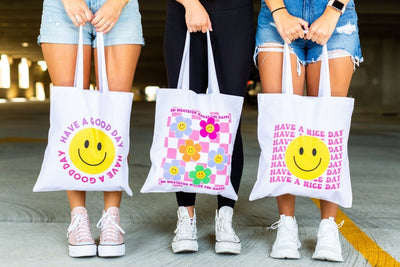 Smiley Tote Bag - United Monograms