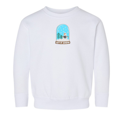 Toddler Monogrammed Snowglobe Crewneck Sweatshirt
